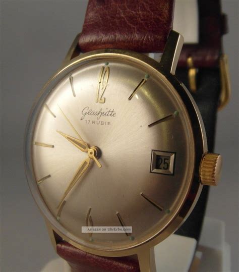 Alte Original Glashütte GUB Uhr für Damen Handaufzug 17 Rubis .